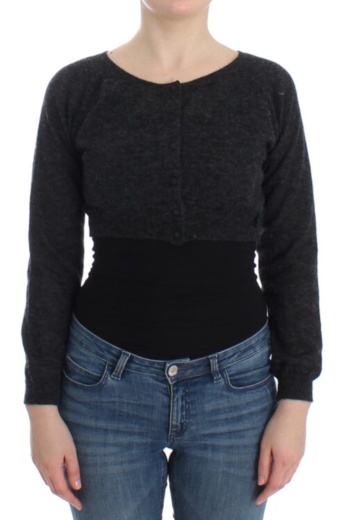 Ermanno Scervino Chic Cropped Alpaca Wool Sweater