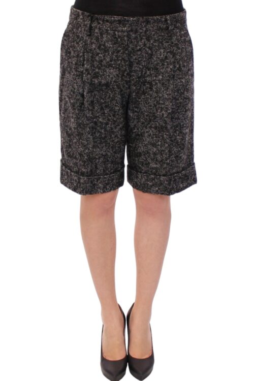 Dolce & Gabbana Elegant Gray Alpaca Blend Shorts