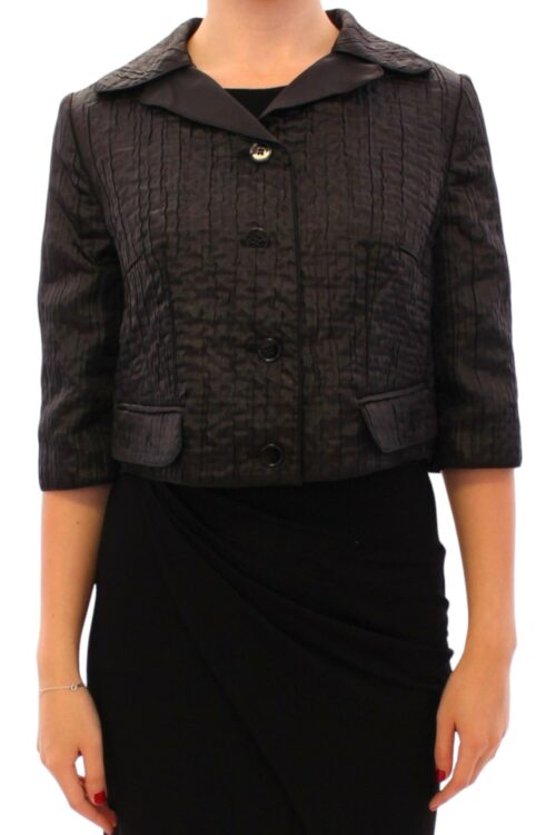 Dolce & Gabbana Elegant Black Bolero Shrug Jacket