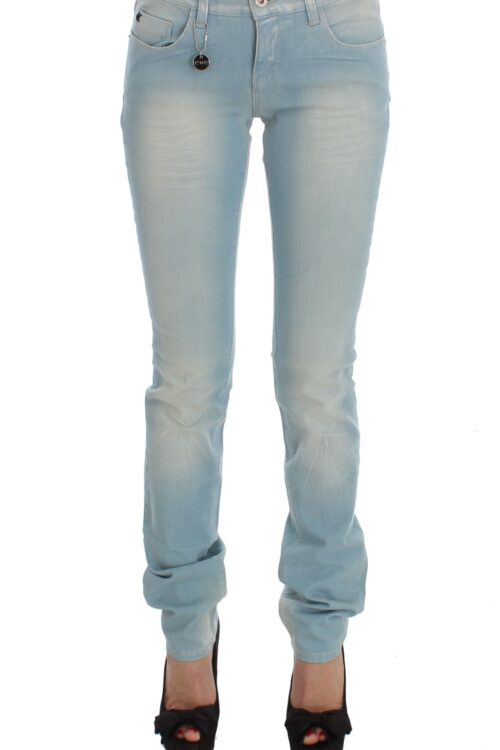 Costume National Chic Super Slim Blue Jeans