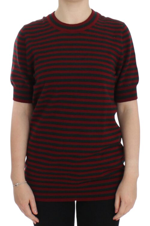 Dolce & Gabbana Elegant Striped Cashmere Crewneck Sweater