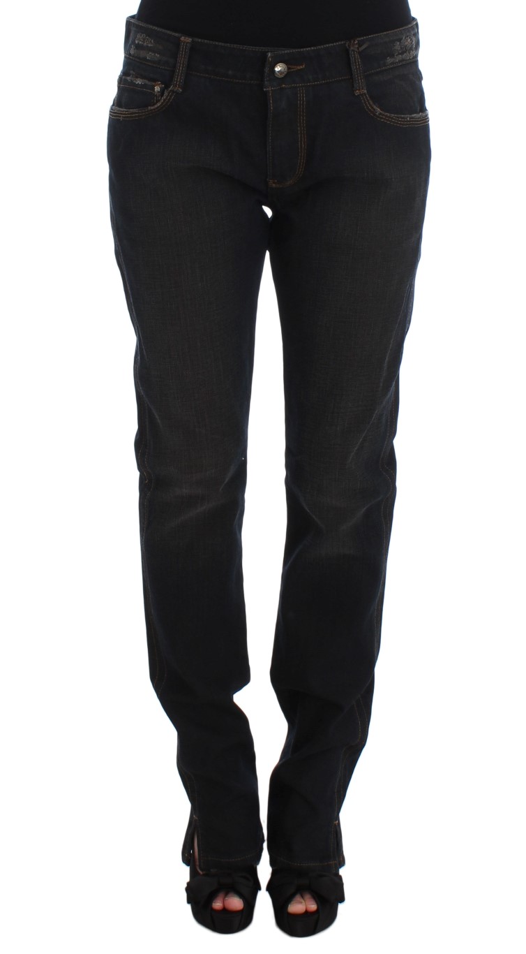 Ermanno Scervino Chic Boyfriend Cotton Jeans – Blue
