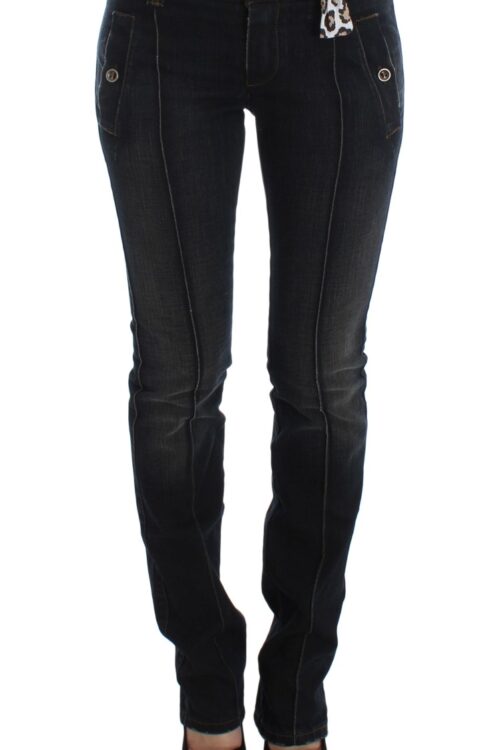 Ermanno Scervino Chic Slim Fit Italian Cotton Jeans