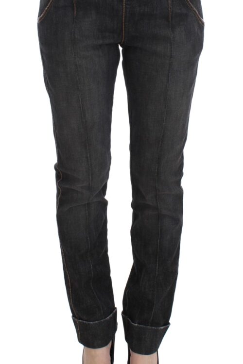 Ermanno Scervino Chic Slim Fit Gray Wash Jeans