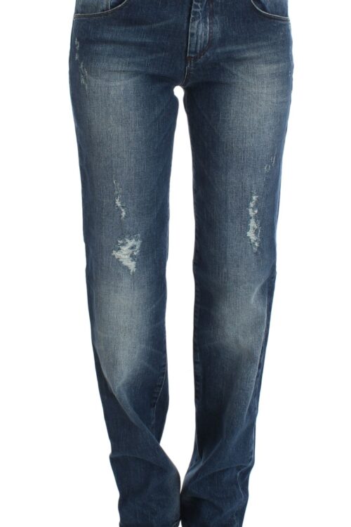 Ermanno Scervino Chic Slim Fit Straight Leg Elegance