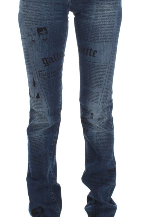 John Galliano Elegant Slim Bootcut Denim Jeans