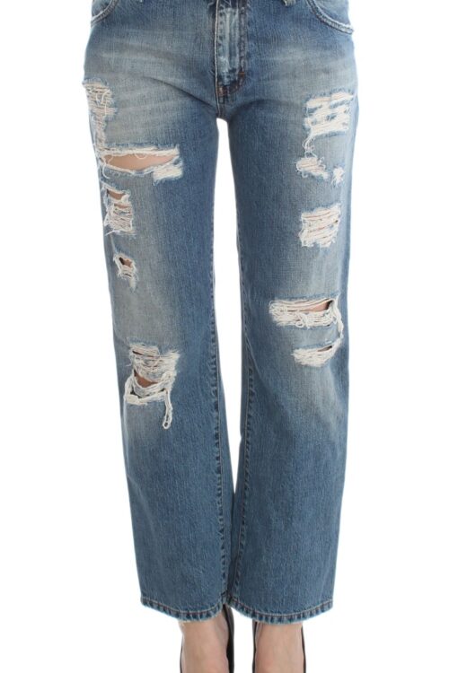 John Galliano Chic Boyfriend Blue Wash Jeans