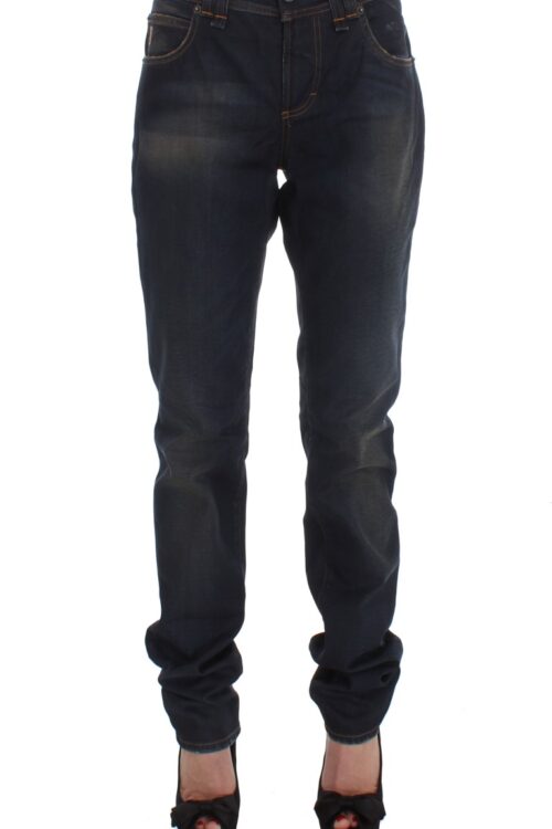 John Galliano Chic Boyfriend Fit Blue Jeans