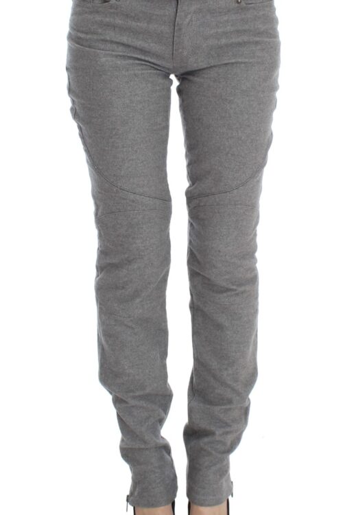 Ermanno Scervino Chic Gray Casual Cotton Pants