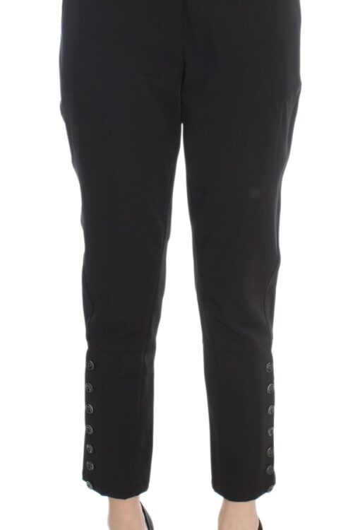 Ermanno Scervino Elegant Cropped Capri Pants in Black