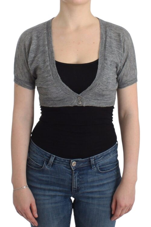 Ermanno Scervino Chic Alpaca Wool Blend Bolero