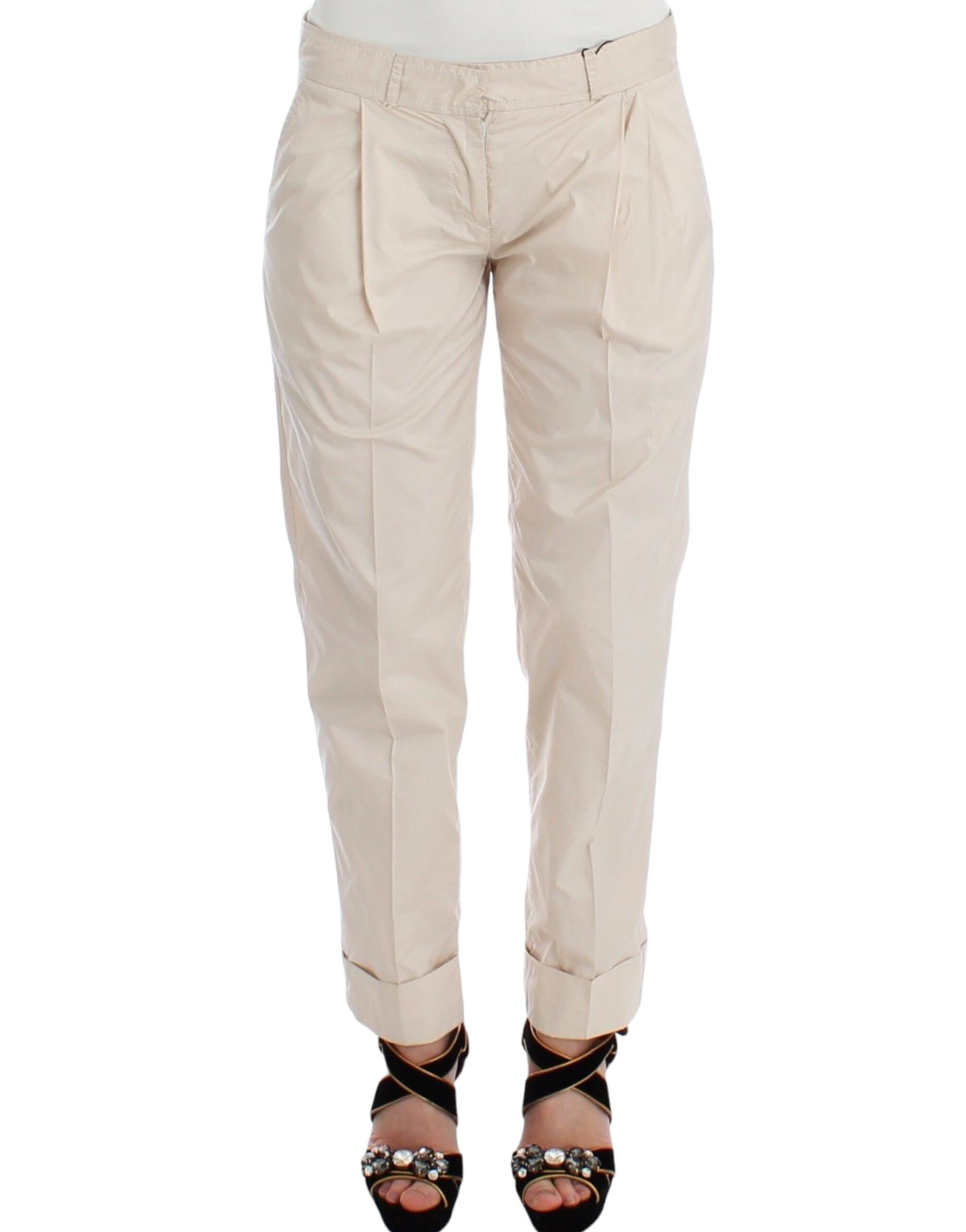 Ermanno Scervino Chic Beige Chino Pants – Elegance Redefined