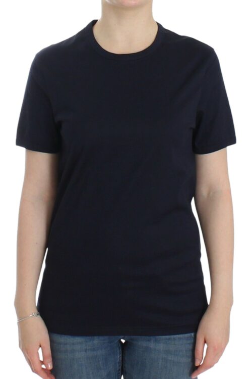 Ermanno Scervino Elegant Blue Cotton Sweater