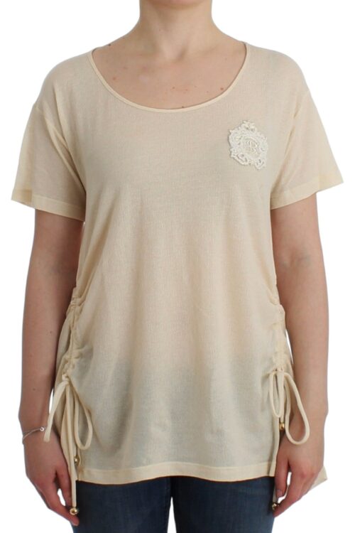 Ermanno Scervino Elegant White Maxi Cotton T-Shirt