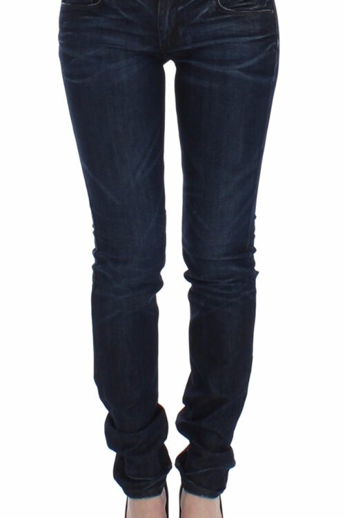 Ermanno Scervino Chic Dark Blue Skinny Jeans
