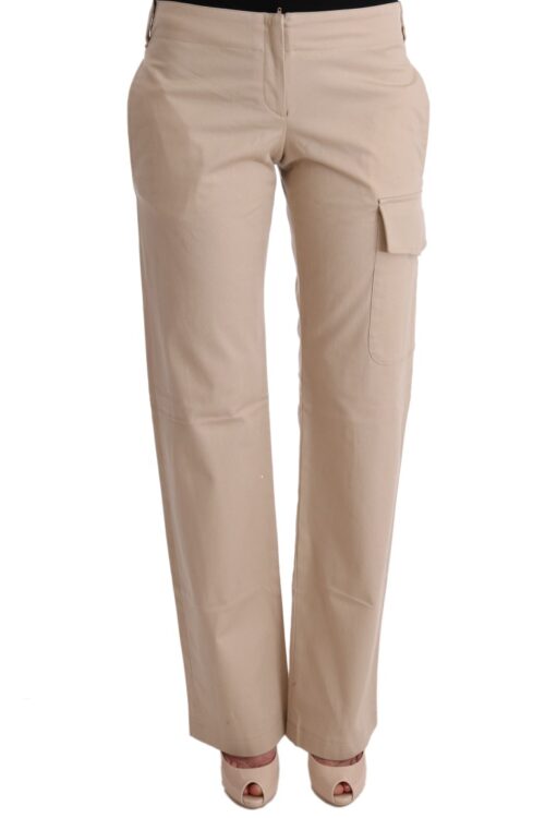 Ermanno Scervino Chic Beige Cropped Pants – Regular Fit Elegance