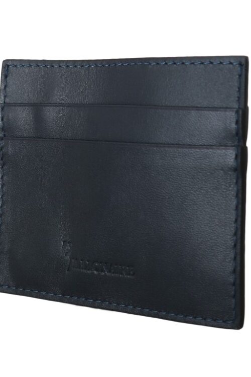 Billionaire Italian Couture Opulent Blue Leather Men’s Wallet