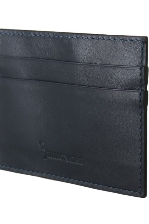 Billionaire Italian Couture Elegant Blue Leather Men’s Wallet