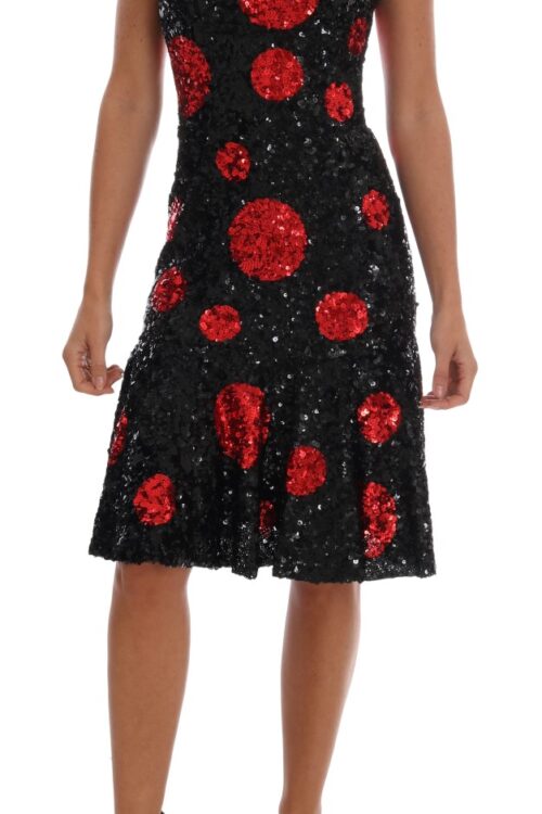 Dolce & Gabbana Elegant Polka Dotted Shift Dress