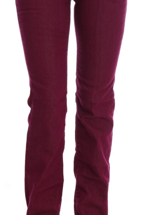 Costume National Sleek Red Straight Fit Luxury Jeans