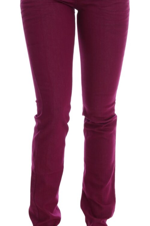 Costume National Elegant Purple Super Slim Jeans