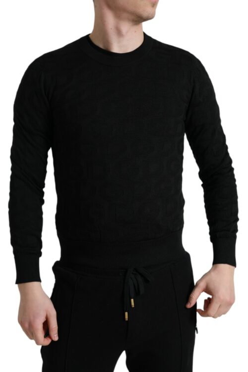 Dolce & Gabbana Elegant Silk Crewneck Sweater for Men