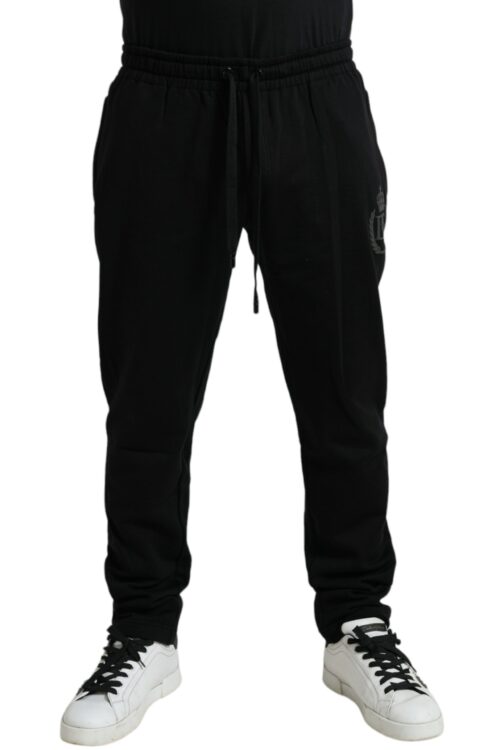 Dolce & Gabbana Elegant Black Cotton Jogger Pants