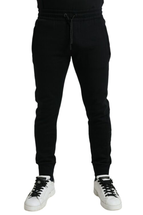 Dolce & Gabbana Exquisite Cotton Blend Jogger Pants – Black