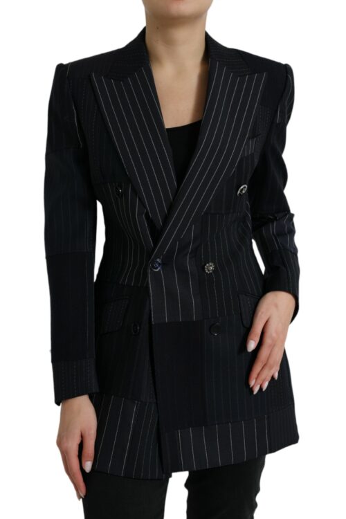 Dolce & Gabbana Elegant Striped Virgin Wool Blazer