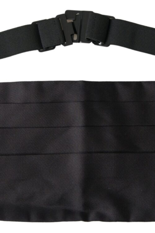 Dolce & Gabbana Elegant Black Silk Cummerbund