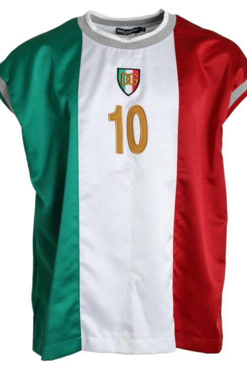 Dolce & Gabbana Multicolor Jersey Sleeveless Tank T-shirt