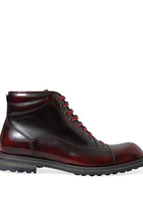 Dolce & Gabbana Dapper Dual-Tone Leather Ankle Boots