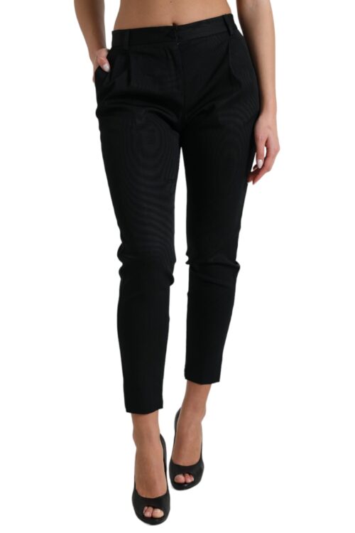 Dolce & Gabbana Chic High Waist Skinny Cropped Pants