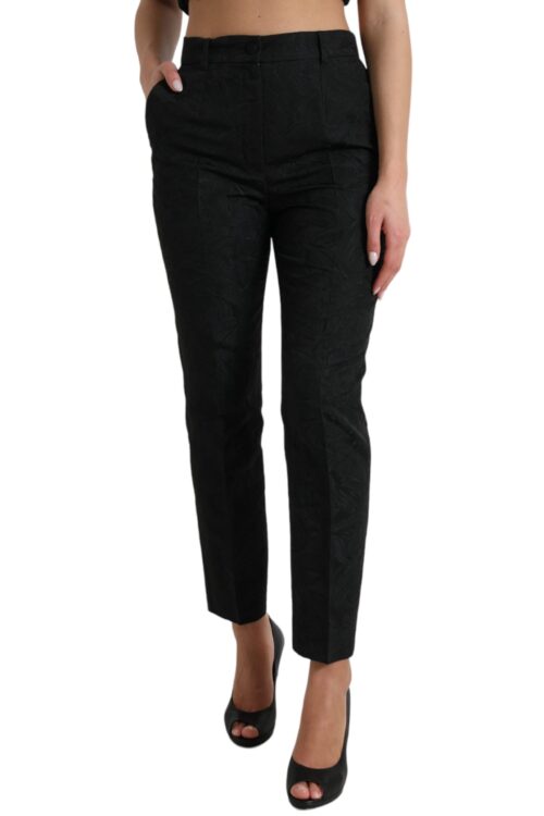Dolce & Gabbana High Waist Tapered Elegance Pants