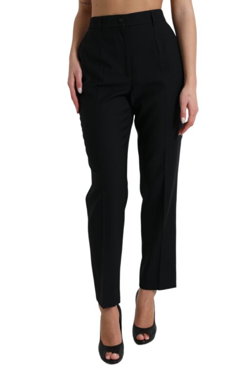 Dolce & Gabbana Elegant High Waist Wool Pants