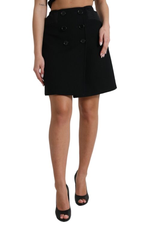 Dolce & Gabbana Elegant High-Waist A-Line Mini Skirt