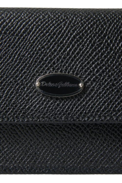 Dolce & Gabbana Elegant Leather Bifold Coin Purse Wallet