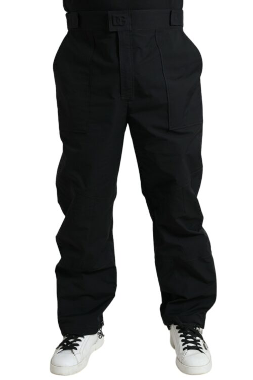 Dolce & Gabbana Elegant Casual Black Straight Pants