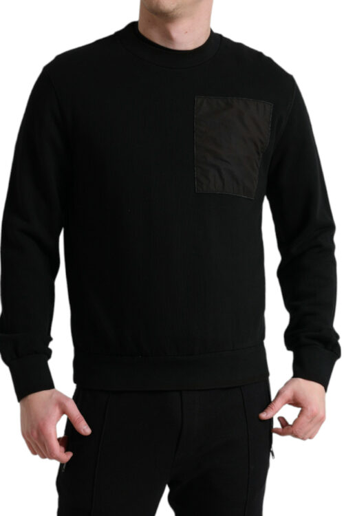 Dolce & Gabbana Elegant Crew Neck Cotton Blend Sweater