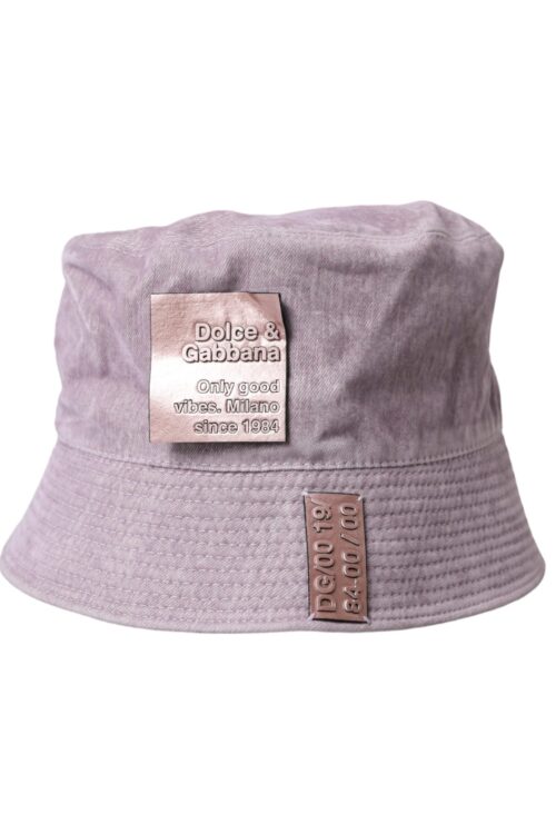 Dolce & Gabbana Light Brown Nylon Canvas Bucket Hat Men