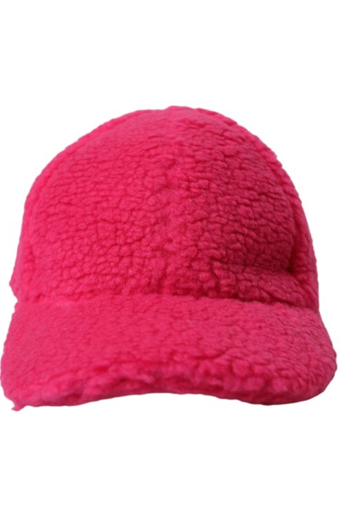 Dolce & Gabbana Pink Fleece Plush Baseball Hat Men