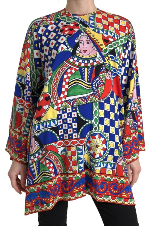 Dolce & Gabbana Elegant Multicolor Silk Blouse