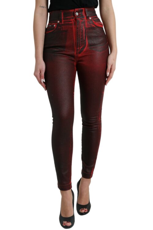 Dolce & Gabbana Elegant High-Waist Stretch Denim Jeans
