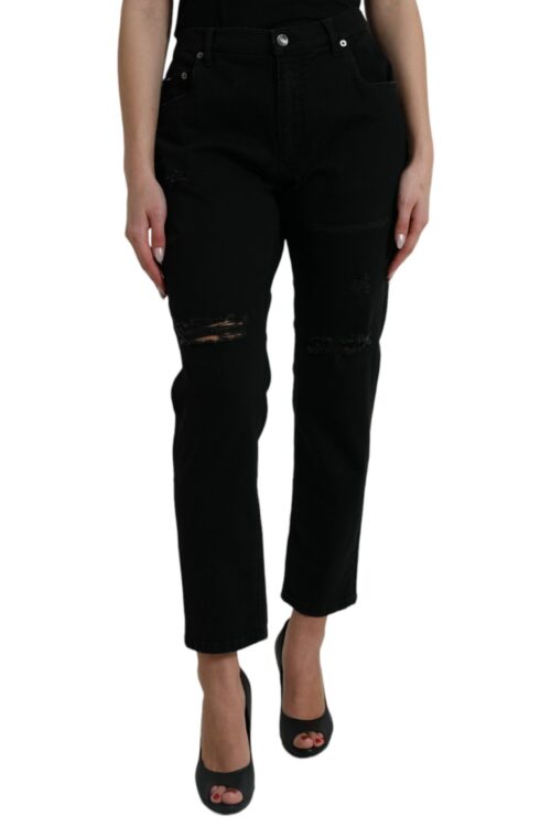Dolce & Gabbana Elegant High Waist Black Stretch Jeans
