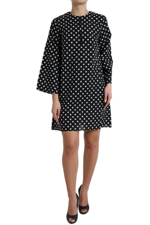 Dolce & Gabbana Elegant Polka Dot Shift Mini Dress