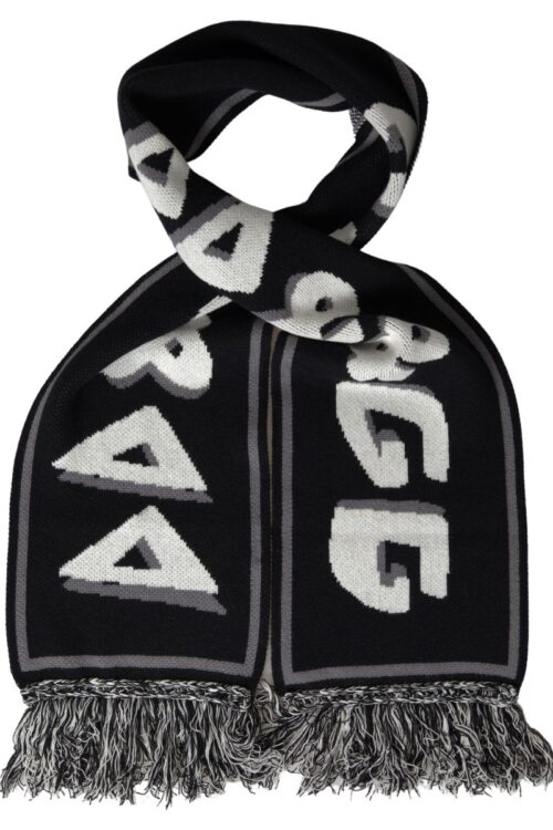 Dolce & Gabbana Elegant Black Cashmere Men’s Scarf