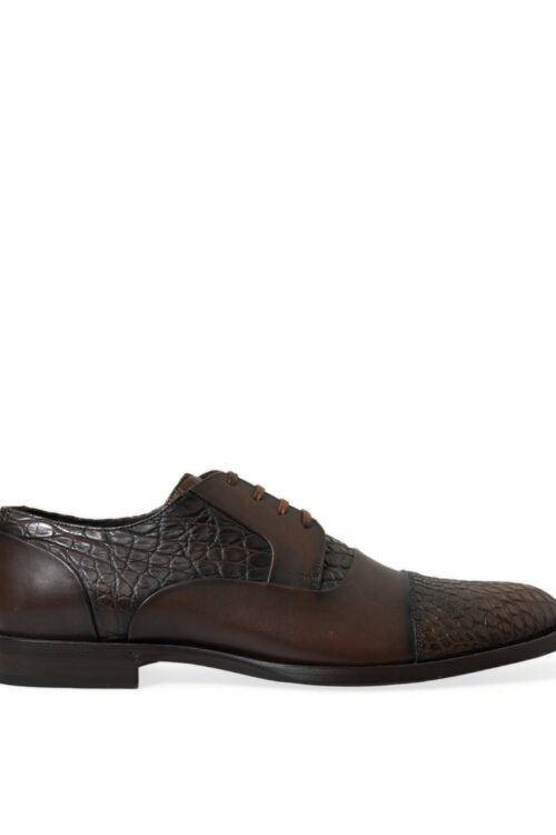 Dolce & Gabbana Elegant Textured Leather Oxford Dress Shoes