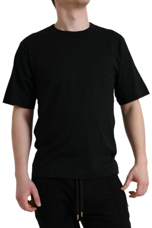 Dolce & Gabbana Elegant Embossed Logo Cotton Tee