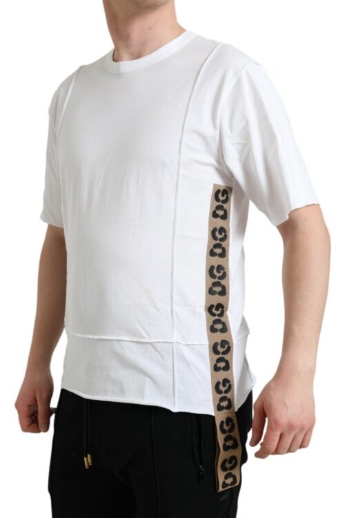 Dolce & Gabbana White Logo Crew Neck Short Sleeves T-shirt
