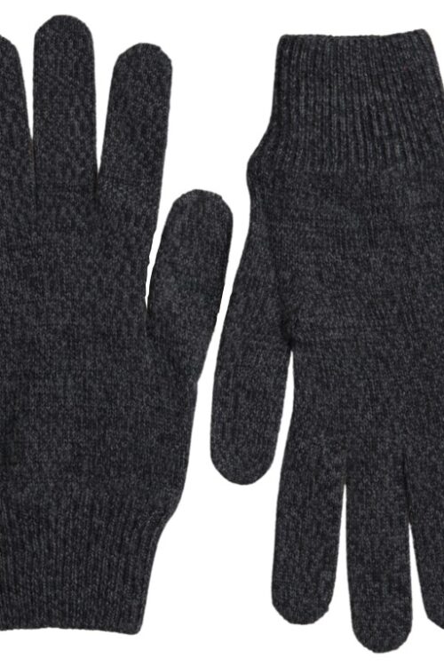 Dolce & Gabbana Elegant Virgin Wool Winter Gloves in Gray